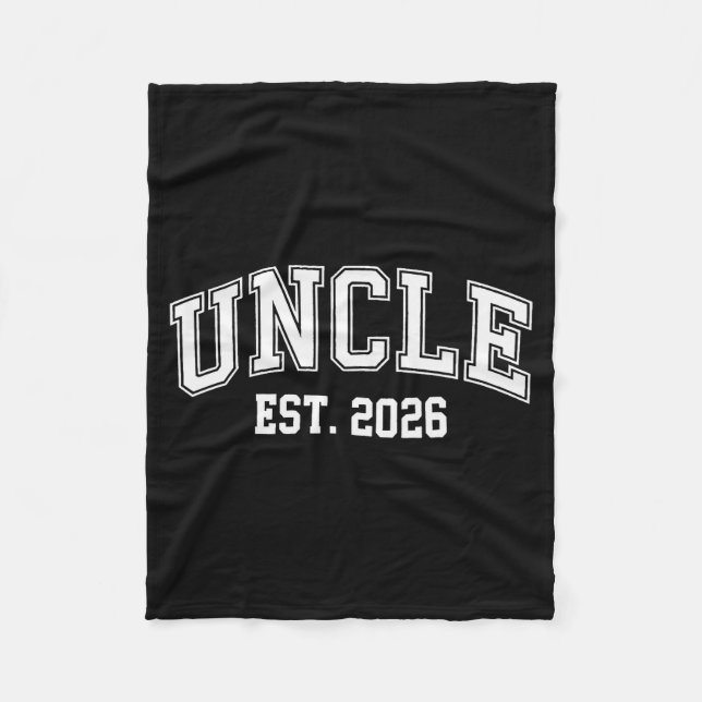 Couverture Polaire Uncle Est 2026 Soon To Be Uncle New Uncle 2026  (Devant)