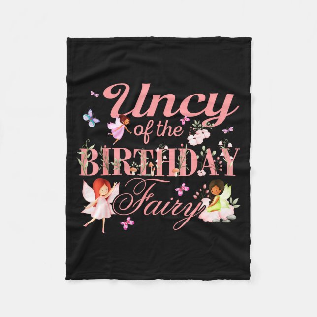 Couverture Polaire Uncy Of The Birthday Fairy Little Girl Magical Fam (Devant)