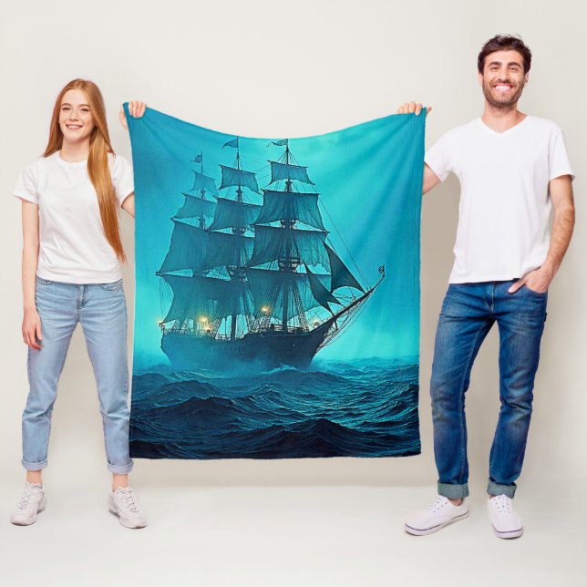 Couverture Polaire Une beauté impressionnante Ocean Voyage Design (En situation)