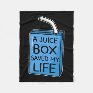 Couverture Polaire Une boîte de jus de fruits J'ai sauvé ma vie Diabè