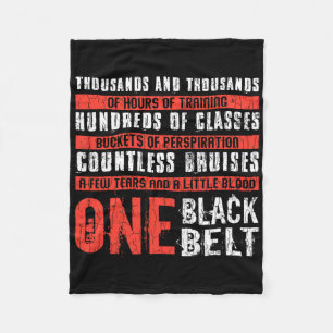 Couverture Polaire Une ceinture noire Funny Martial Arts Karate Taekw