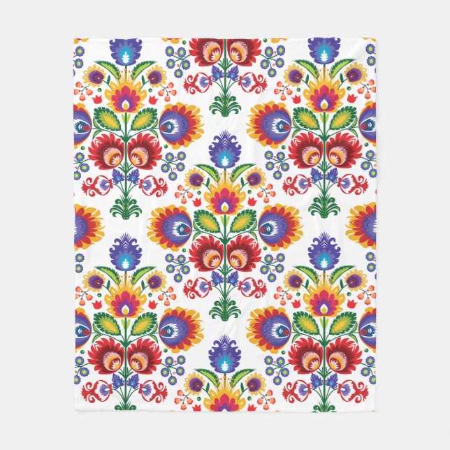 Couverture Polaire 🧡 😍 Une composition folle sur le blanc (Devant)