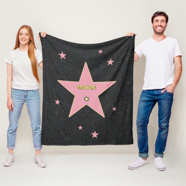 Couverture Polaire Une étoile avec votre nom dessus ! (En situation)