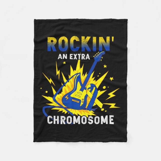 Couverture Polaire Une Guitare Chromosome Supplémentaire Sensibilisat (Devant)