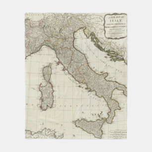 Couverture Polaire Une nouvelle carte de l'Italie avec les îles de l