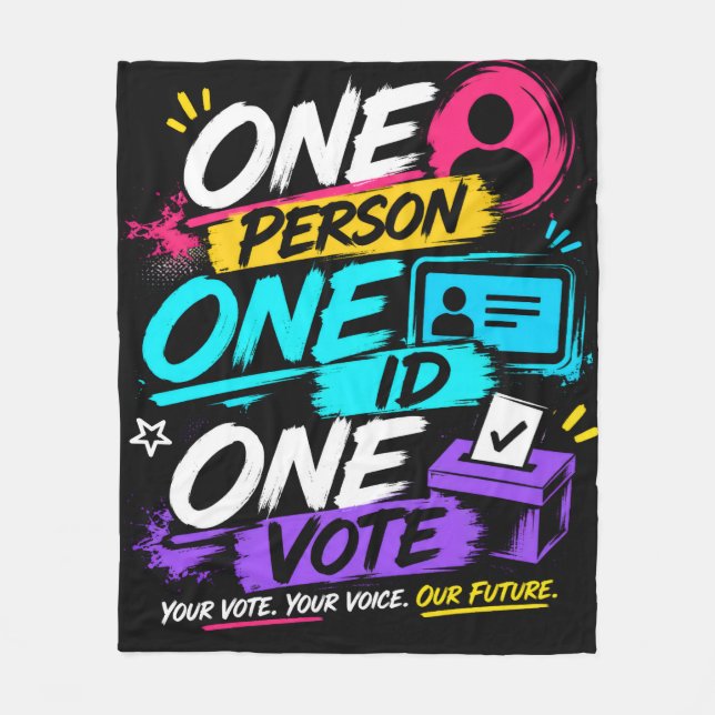 Couverture Polaire Une personne, un ID, un vote (Devant)