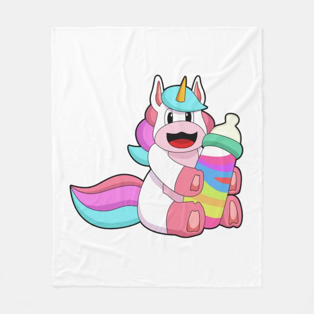 Couverture Polaire Unicorn with Baby bottle.PNG (Devant)