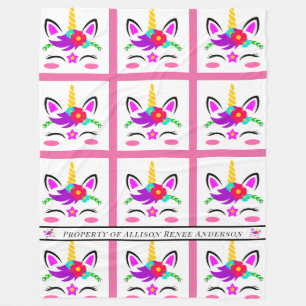 Couverture Polaire Unicorne