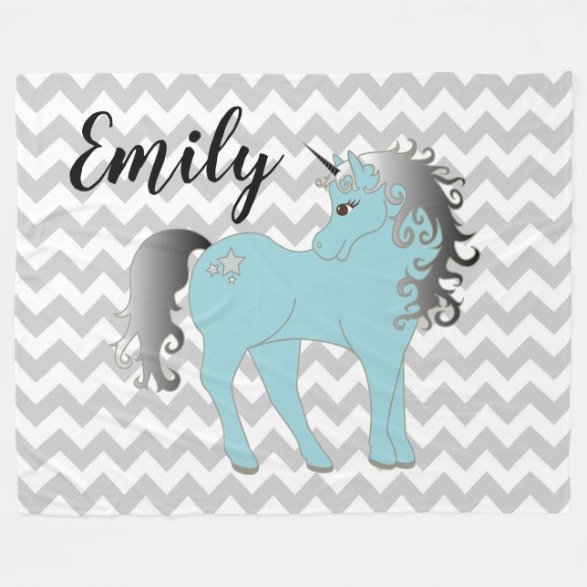 Couverture Polaire Unicorne (Devant (Horizontal))