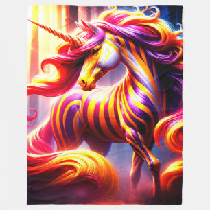 Couverture Polaire Unicorne