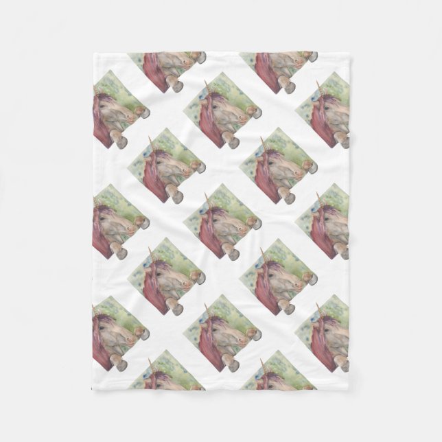 Couverture Polaire Unicorne (Devant)