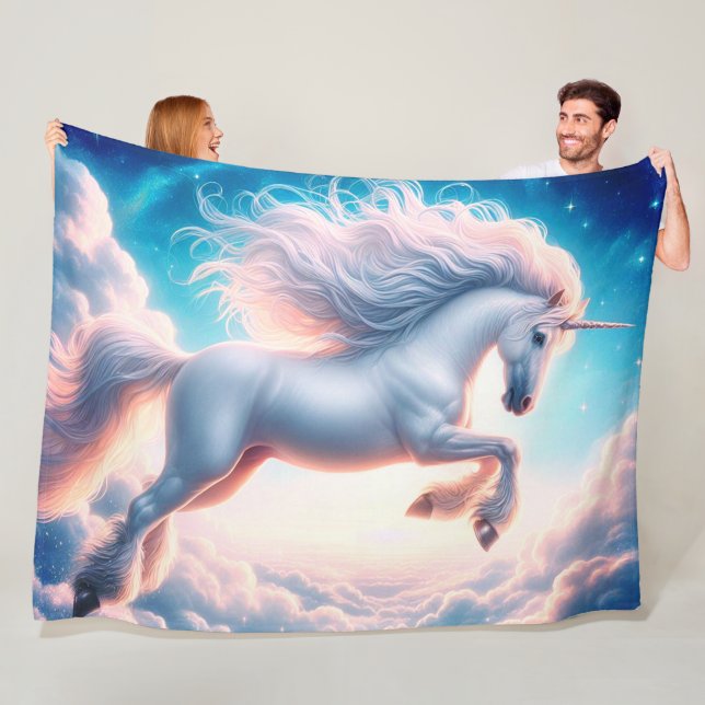 Couverture Polaire Unicorne (En situation)