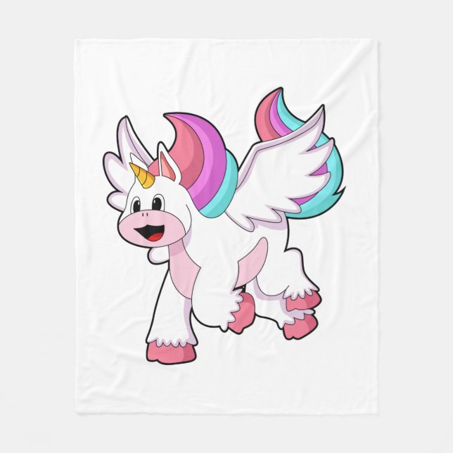 Couverture Polaire Unicorne avec Wing.PNG (Devant)