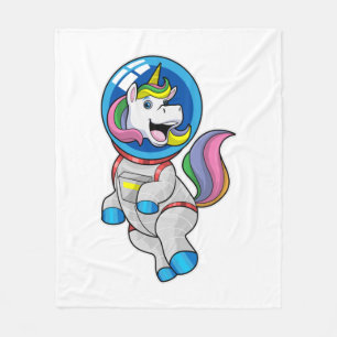Couverture Polaire Unicorne en tant qu'astronaute dans l'espace