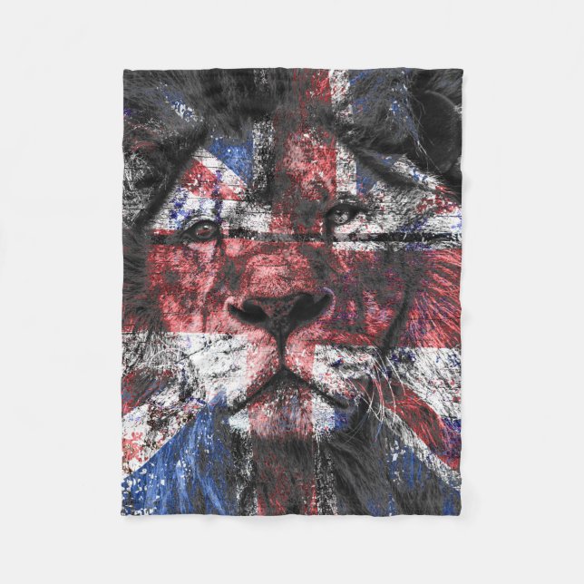 Couverture Polaire Union Jack Lion (Devant)