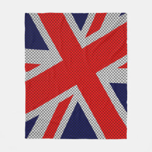 Couverture Polaire Union Jack sur les couleurs de fibre de carbone