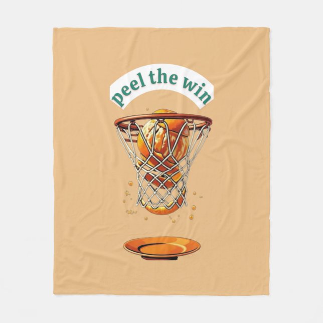 Couverture Polaire Unique basketball lover gifts peel the win (Devant)