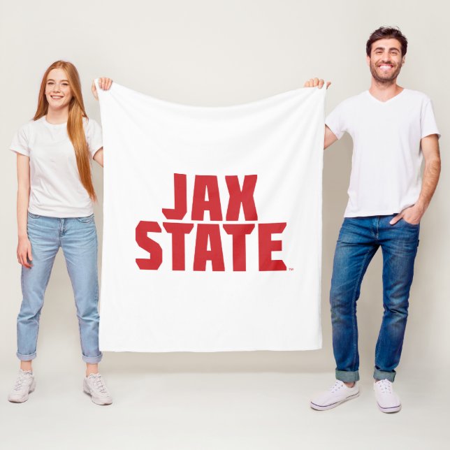 Couverture Polaire Université d'État de Jacksonville JAX STATE Rouge  (En situation)