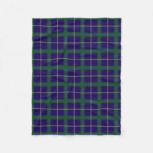 Couverture Polaire Université d'Oxford Tartan (Devant)