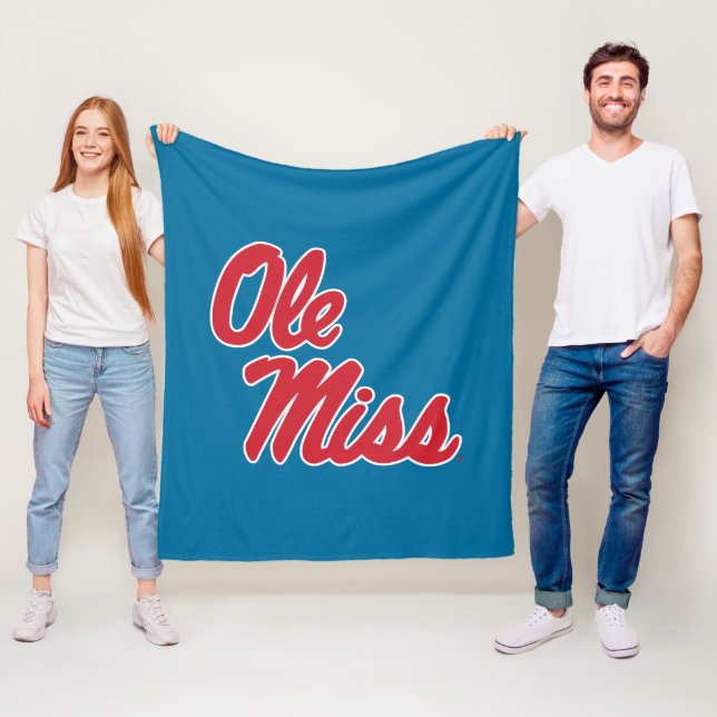 Couverture Polaire Université du Mississippi | Ole Miss Script (En situation)