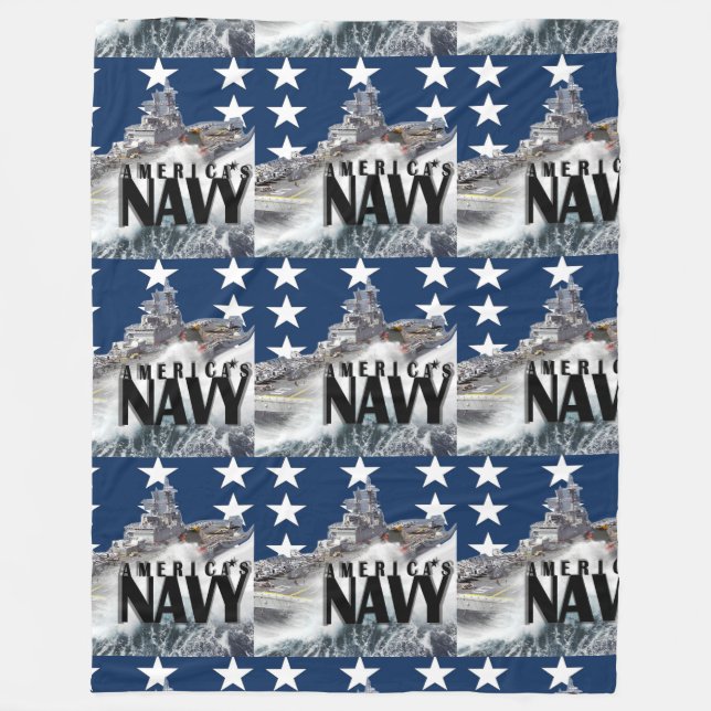 COUVERTURE POLAIRE USNAVYFANMERCH, (Devant)