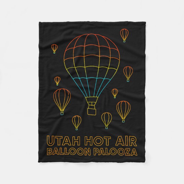 Couverture Polaire Utah Hot Air Balloon Palooza Apparel  (Devant)