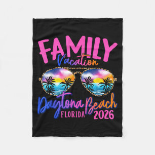 Couverture Polaire Vacances à Daytona Beach Floride 2026 Famille Corr