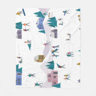 Couverture Polaire Vacances des Alpes d'hiver : les gens actifs sans 