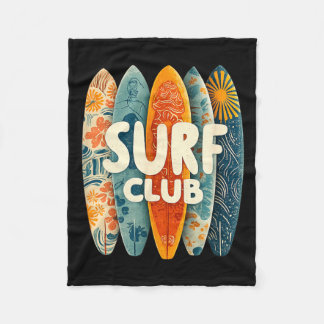 Couverture Polaire Vacances d'été surf vintage cool Hommes Femmes Gar