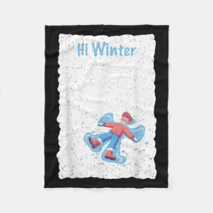 Couverture Polaire Vacances d'hiver Ski Noël Ski X-mas Skiing Skie