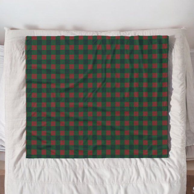 Couverture Polaire Vacances Plaid Buffalo Red Green (Créateur téléchargé)