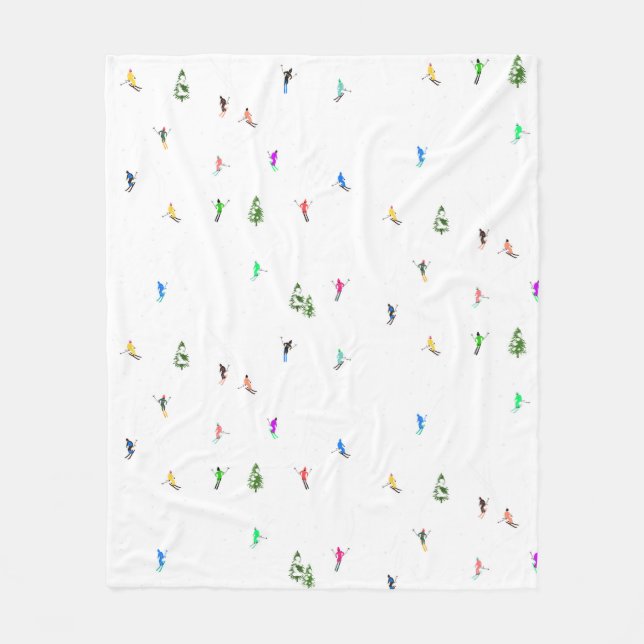 Couverture Polaire Vacances Skieurs Alpins Illustration (Devant)