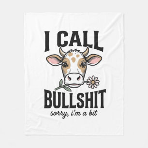 Couverture Polaire Vache drôle que j'appelle Design de T-shirt vintag
