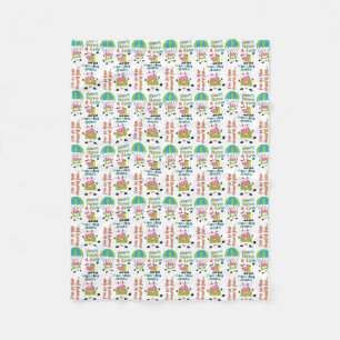 Couverture Polaire Vaches dans le motif d'humeur