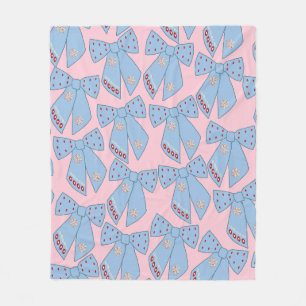 Couverture Polaire Vaches Roses Et Bleues