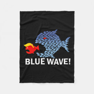 Couverture Polaire Vague Bleue 2024 Gros Poissons Amusants Mangez Pet