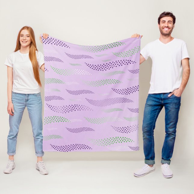 Couverture Polaire Vagues Tigre (motif stylisé) 3 (En situation)
