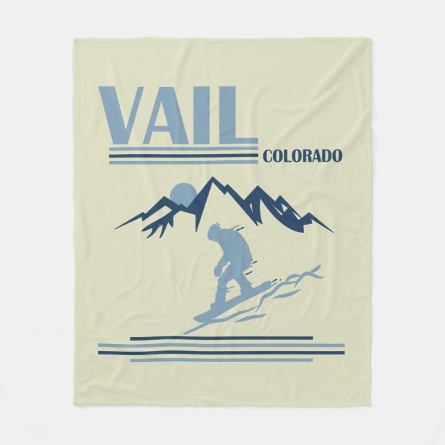 Couverture Polaire Vail Colorado snowboard (Devant)