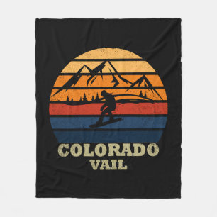 Couverture Polaire Vail Colorado vintage