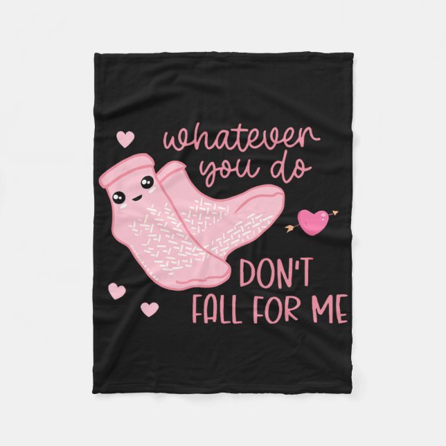Couverture Polaire Valentine Whatever You Do Don't Fall For Me Rn Pct (Devant)