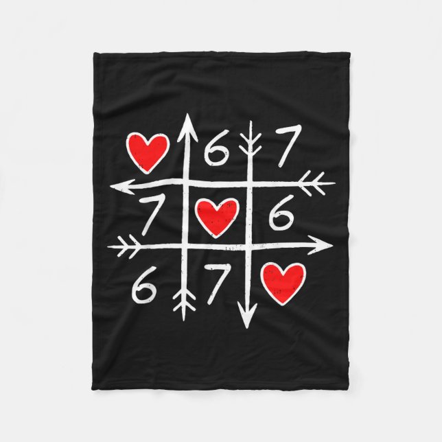 Couverture Polaire Valentines Day Six Seven 67 Meme 6 7 Heart Boys Gi (Devant)