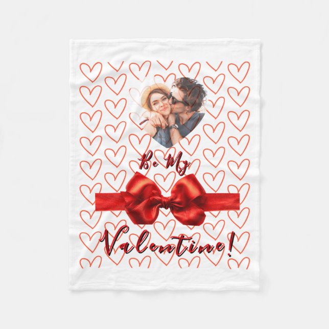 Couverture Polaire Valentines Red Nk Izable Photo  (Devant)