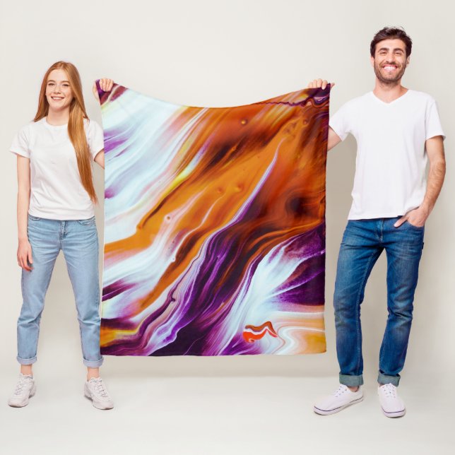 Couverture Polaire Vallée d'Orange et de Purple (En situation)