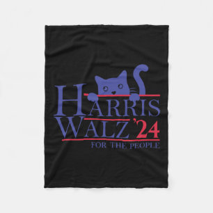 Couverture Polaire Valse 2024 Pour Les Gens Drôle Chat Lady Kamala 20