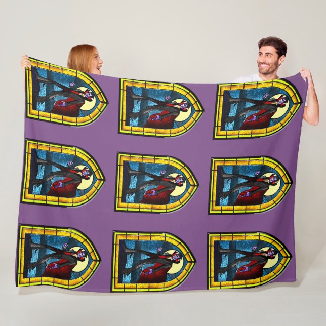 Couverture Polaire Vampire en verre tendu (En situation)