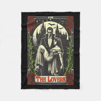 Couverture Polaire Vamre Monstre Dracula Et Mariée Les Amoureux Tarot