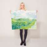 Couverture Polaire Van Gogh. Green Blé Fields Auvers. Impressionnisme<br><div class="desc">Van Gogh "Green Blé Fields,  Auvers" couverture en toison.</div>