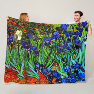 Couverture Polaire Van Gogh - Irises,