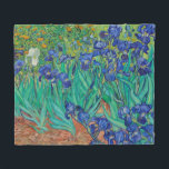 Couverture Polaire Van Gogh Irises. Impressionnisme vintage floral bl<br><div class="desc">La couverture en toison de Van Gogh "Irises". L'art de l'impressionnisme floral bleu.</div>