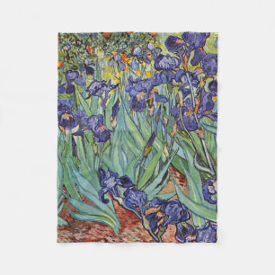 Couverture Polaire Van Gogh Irises Peinture impressionniste